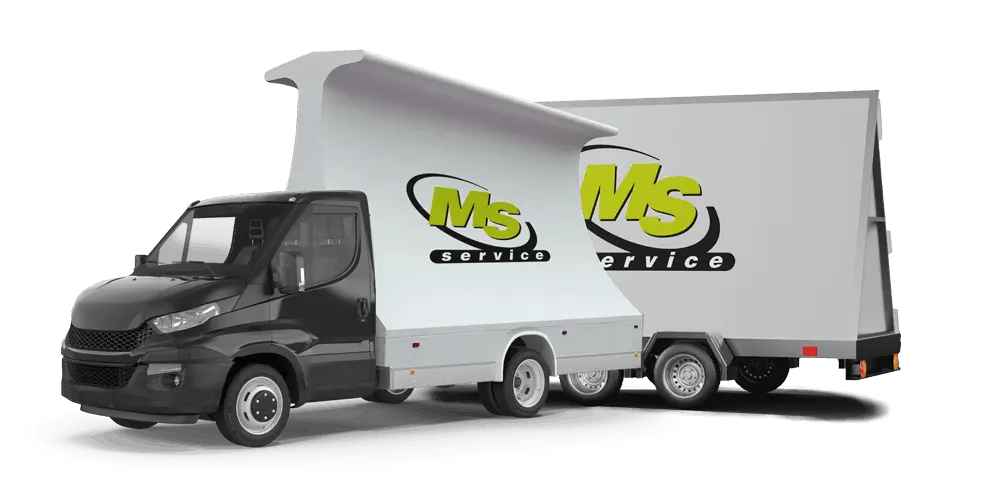Camion vela MS Service a Trieste